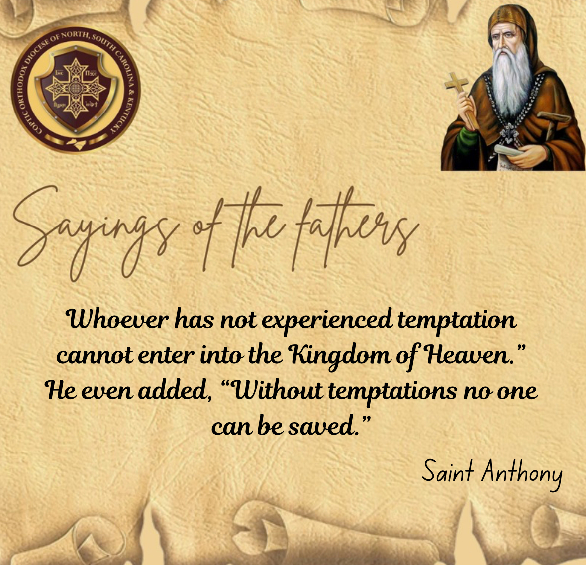 Saying by St. Anthony the Great